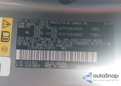 2018 Lexus Rx 350 из США, поврежденный, VIN 2T2BZMCA6JC138123